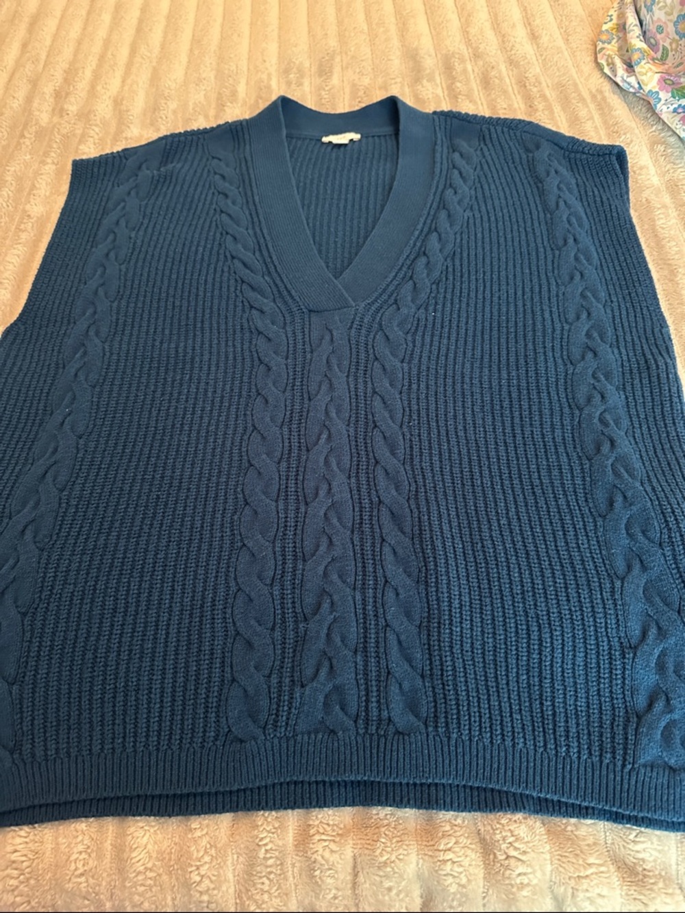 J Jill V Neck Sweater Vest Teal